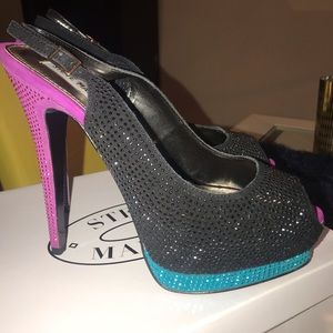 Steve Madden multicolored platform heels